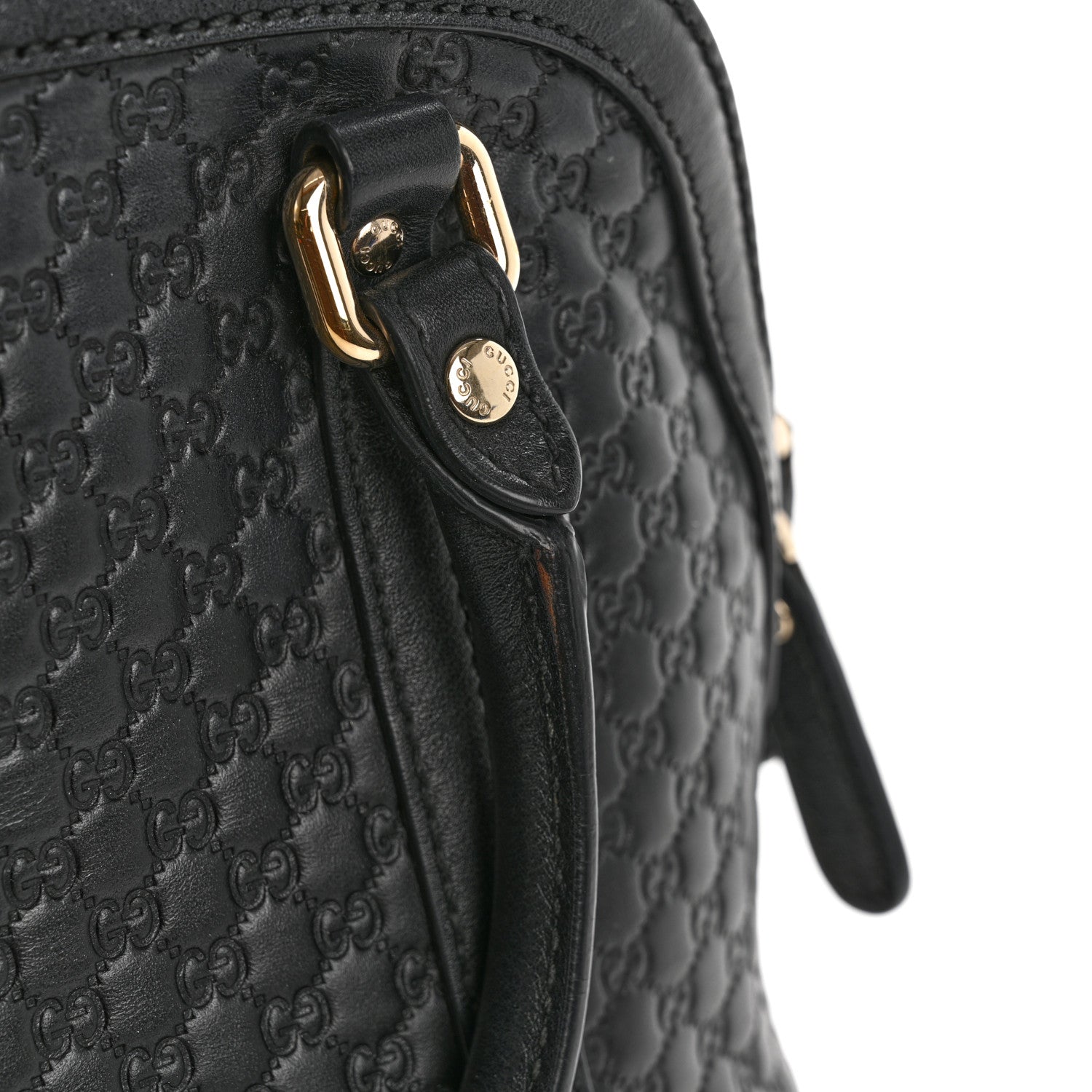Microguccissima Mini Dome Bag Black