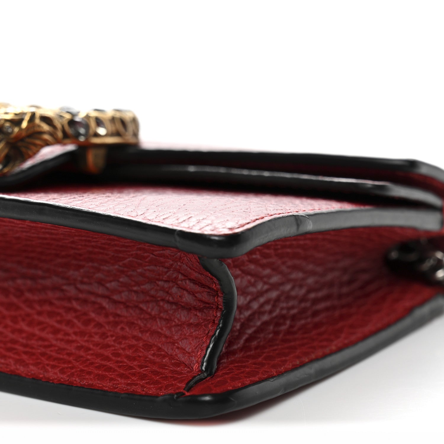 Calfskin Super Mini Dionysus Shoulder Bag Hibiscus Red