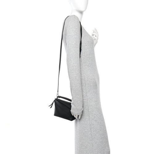 Calfskin Mini Puzzle Bag Black