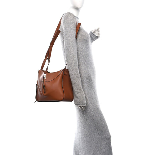 Calfskin Small Hammock Shoulder Bag Tan