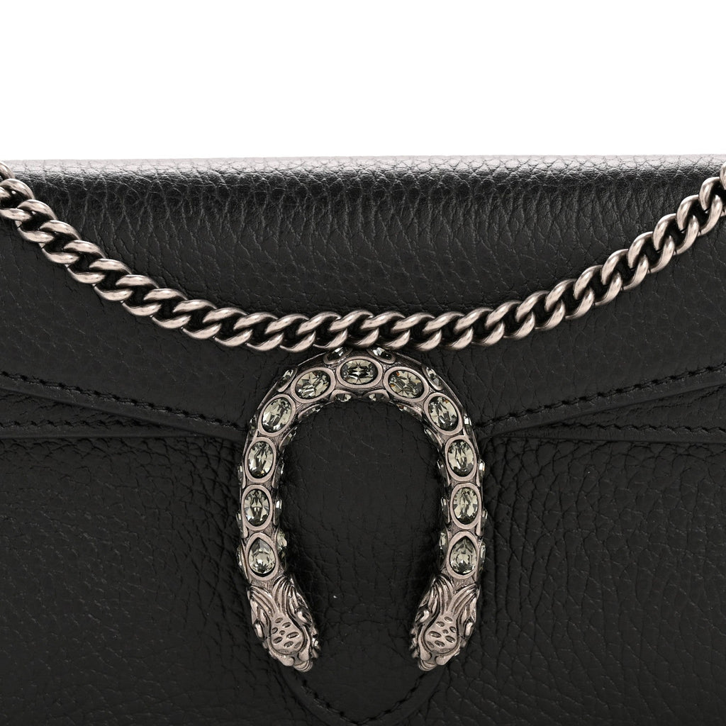 Calfskin Super Mini Dionysus Shoulder Bag Black