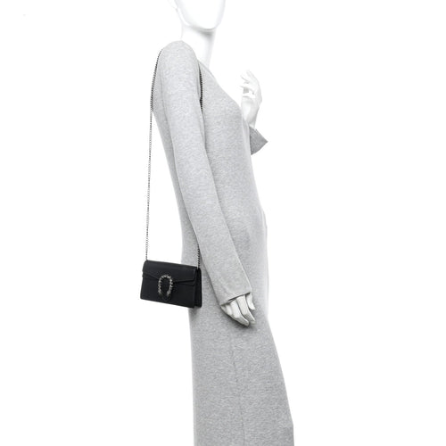 Calfskin Super Mini Dionysus Shoulder Bag Black
