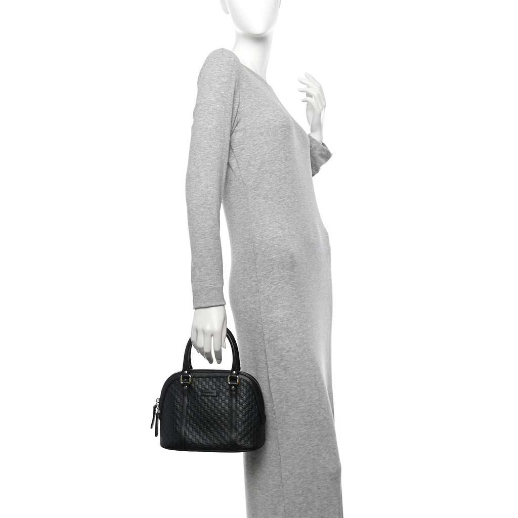 Microguccissima Mini Dome Bag Black