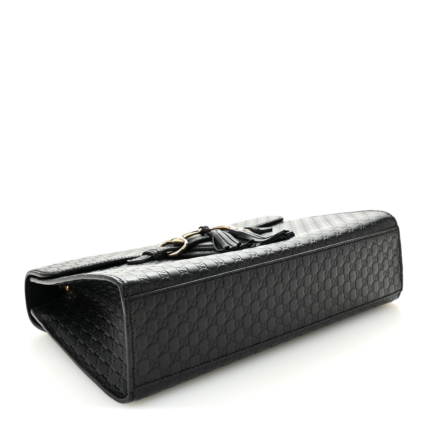 Microguccissima Medium Emily Chain Shoulder Bag Black