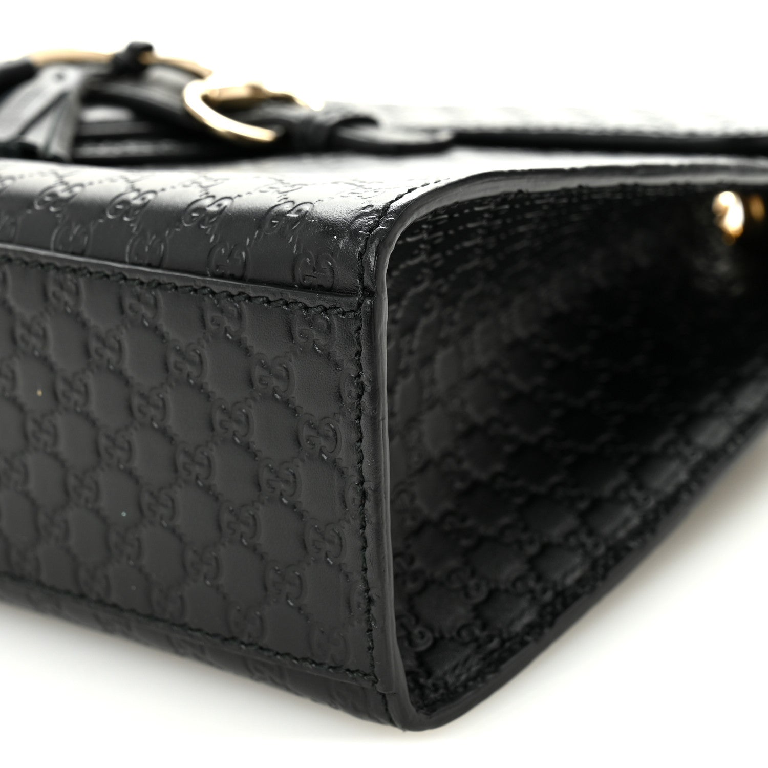 Microguccissima Medium Emily Chain Shoulder Bag Black