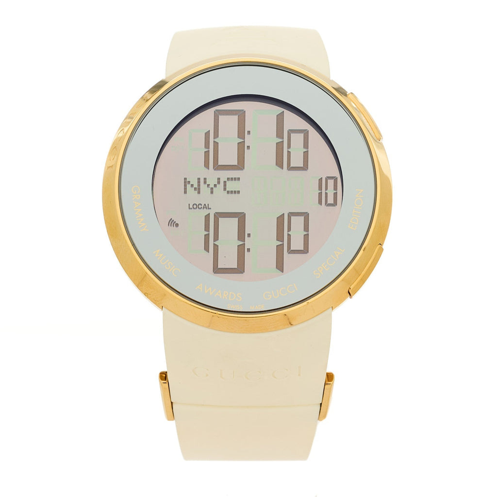 Stainless Steel Rubber 45mm Digital I-Gucci Guccissima Grammy Awards Watch