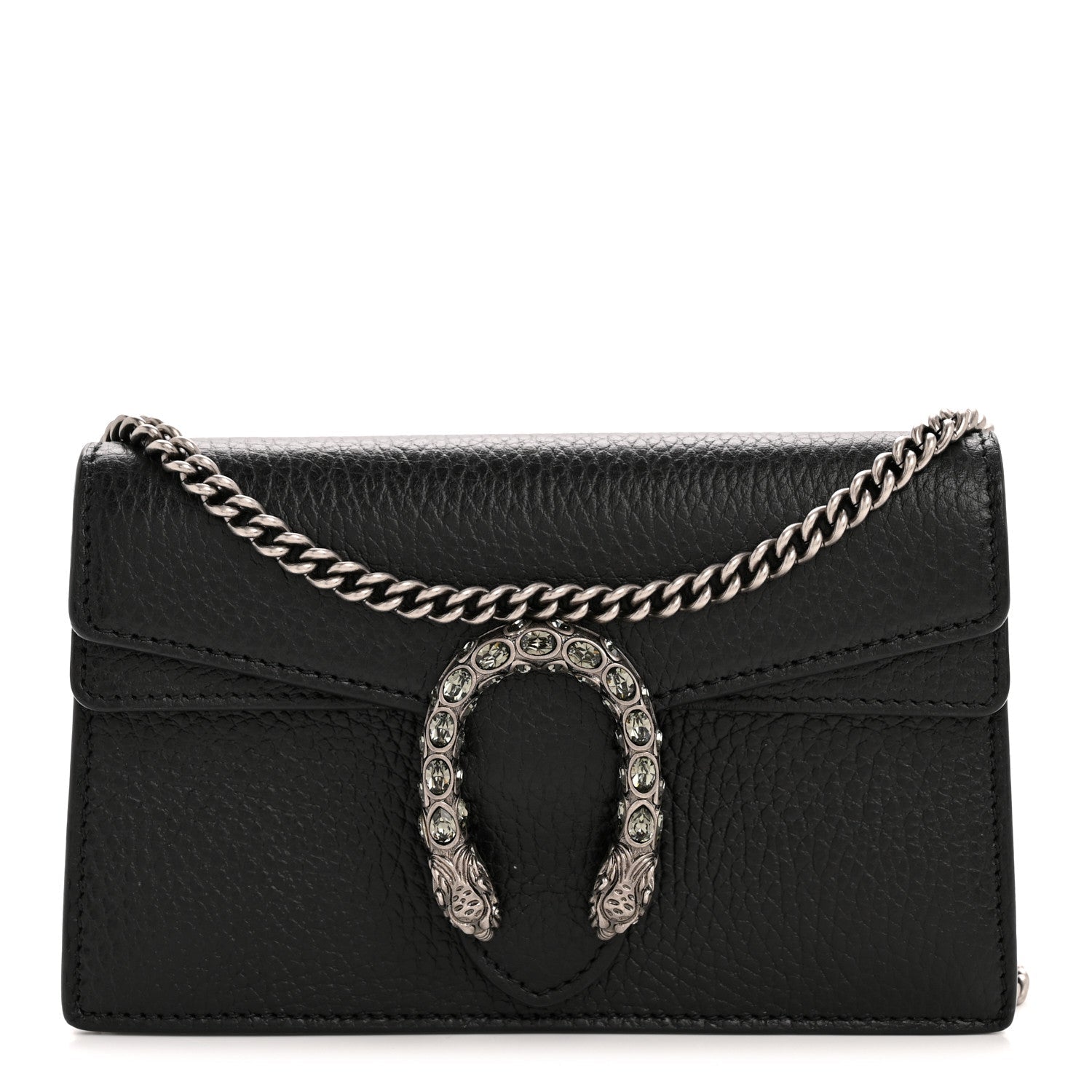 Calfskin Super Mini Dionysus Shoulder Bag Black