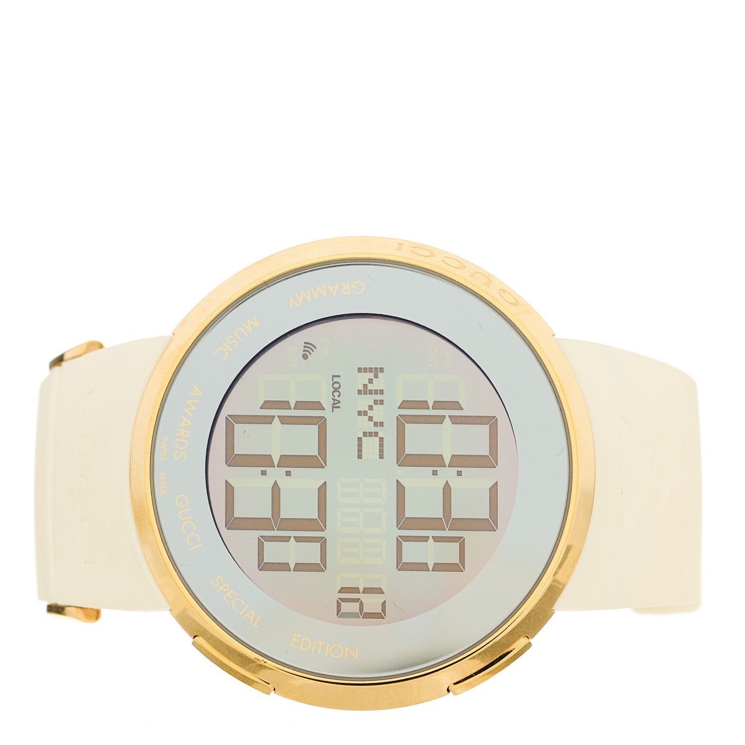 Stainless Steel Rubber 45mm Digital I-Gucci Guccissima Grammy Awards Watch