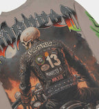 Godspeed Biker Nation L/S Tee Stone Grey