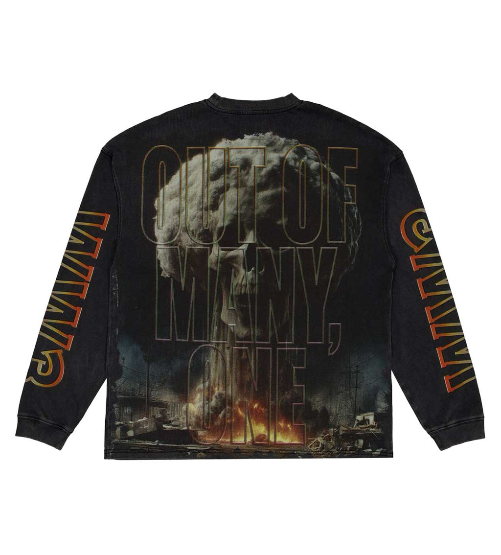 Godspeed Code Red L/S Tee Black Wash