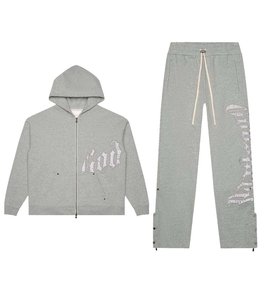 Godspeed OG Logo Sweatsuit Grey/Silver Satin