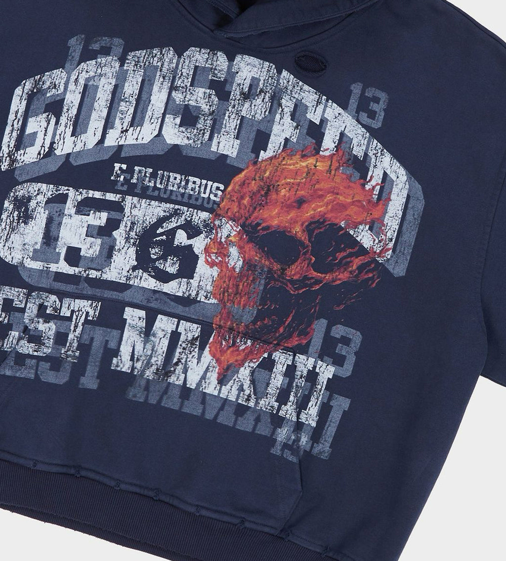 Godspeed Seeing Double Hoodie Navy
