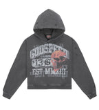 Godspeed Seeing Double Hoodie Washed Grey