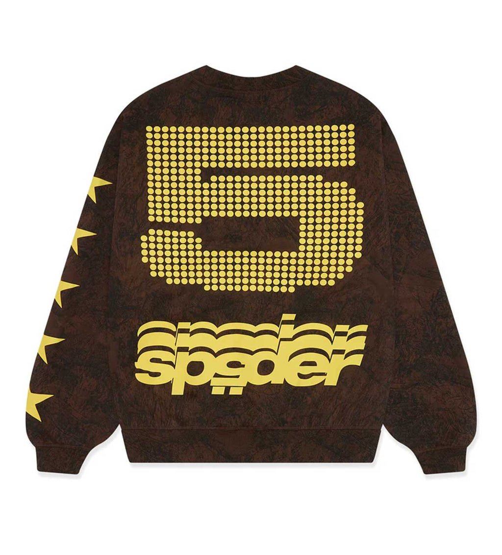Sp5der 5 Crewneck Sweatshirt Brown