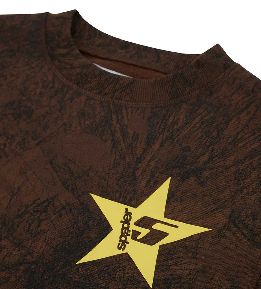 Sp5der 5 Crewneck Sweatshirt Brown