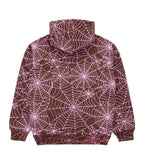 Sp5der AOP Hoodie Brown/Pink