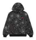 Sp5der Embroidered AOP Hoodie Black