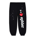 Sp5der I Heart Sp5 Sweatpants Black
