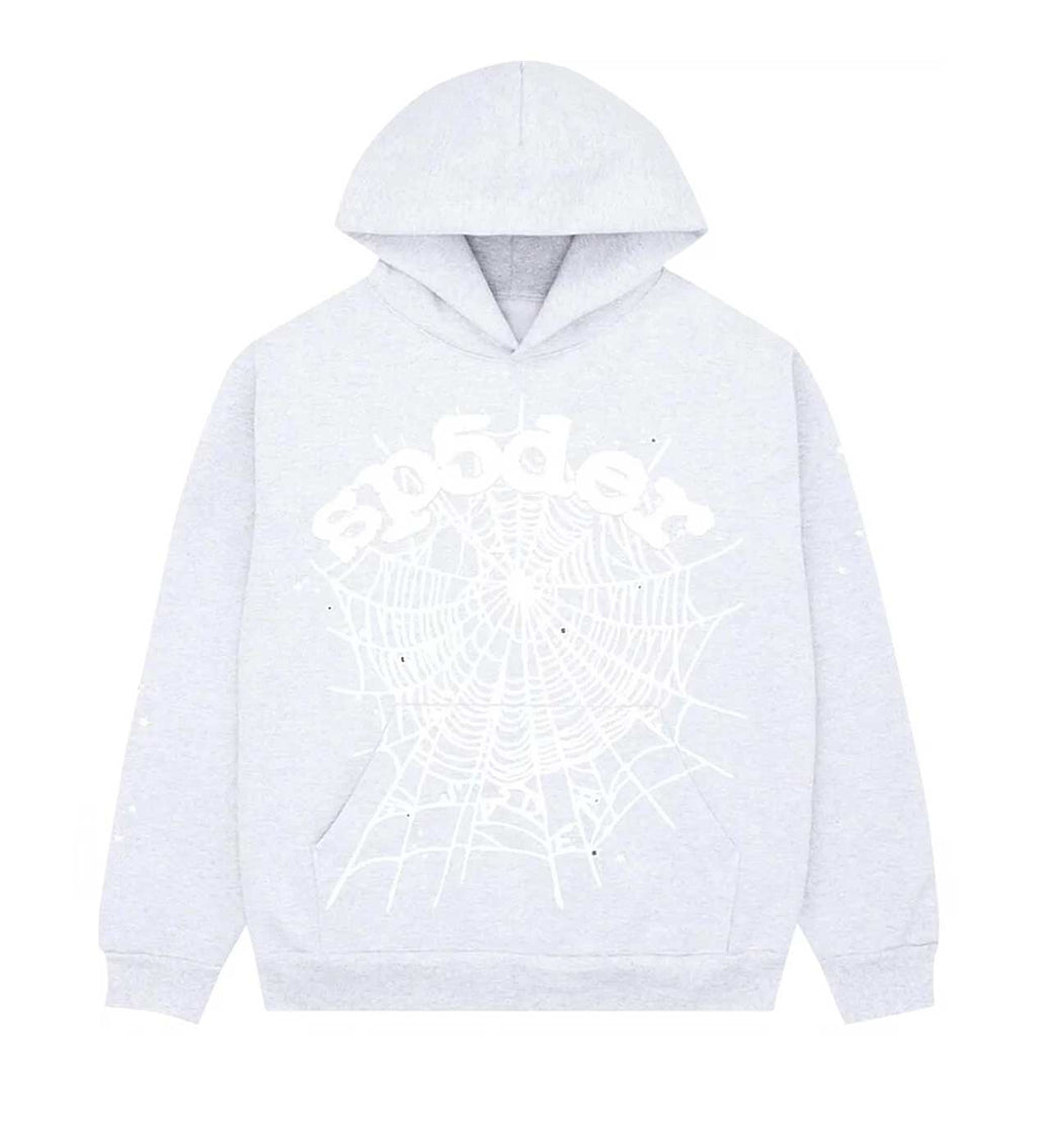 Sp5der OG Web Hoodie Heather Grey
