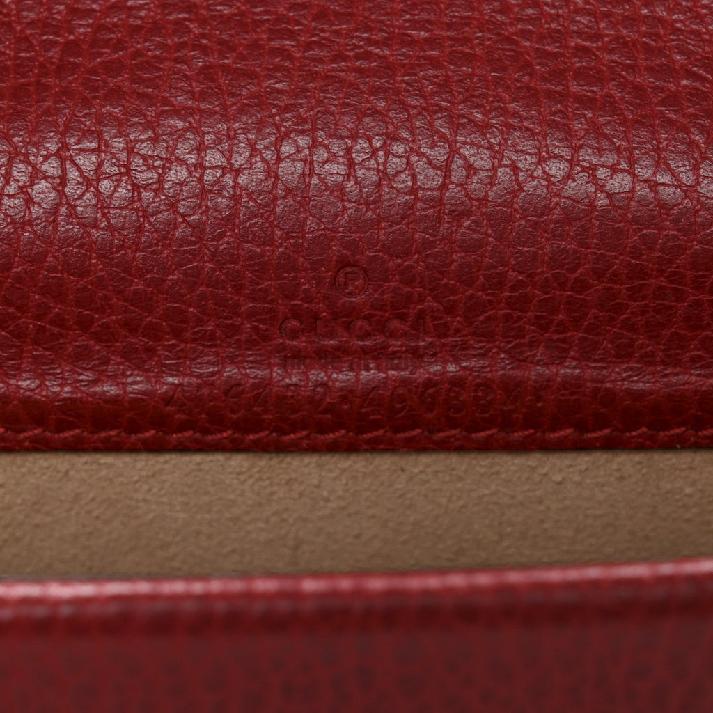 Calfskin Super Mini Dionysus Shoulder Bag Hibiscus Red
