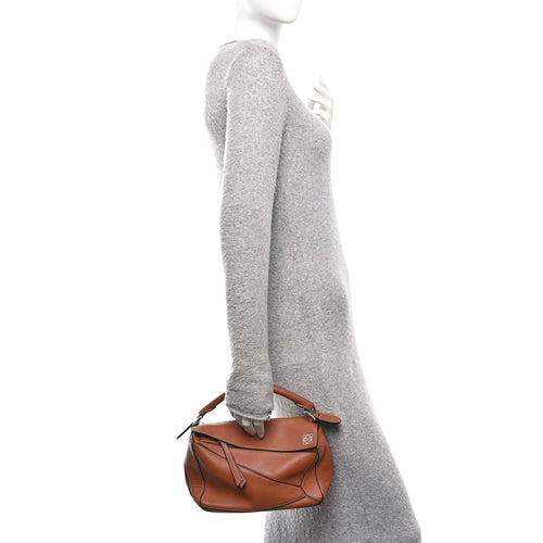 Calfskin Small Puzzle Bag Tan