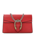 Calfskin Super Mini Dionysus Shoulder Bag Hibiscus Red