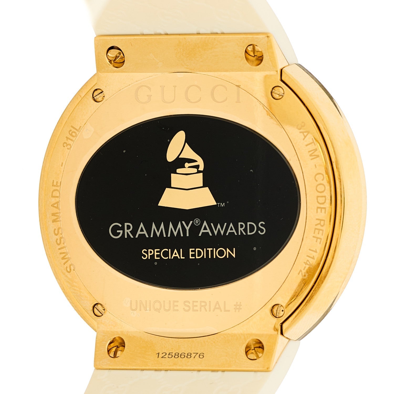 Stainless Steel Rubber 45mm Digital I-Gucci Guccissima Grammy Awards Watch