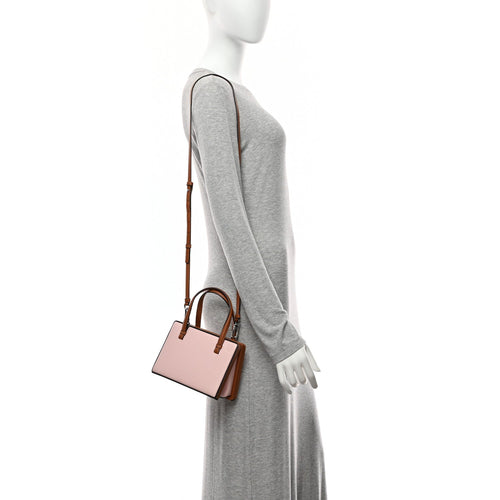 Calfskin Small Postal Bag Pastel Pink Tan