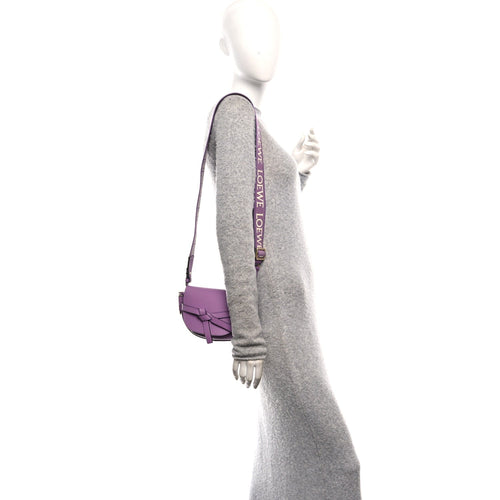 Calfskin Jacquard Mini Gate Dual Bag Guimauve