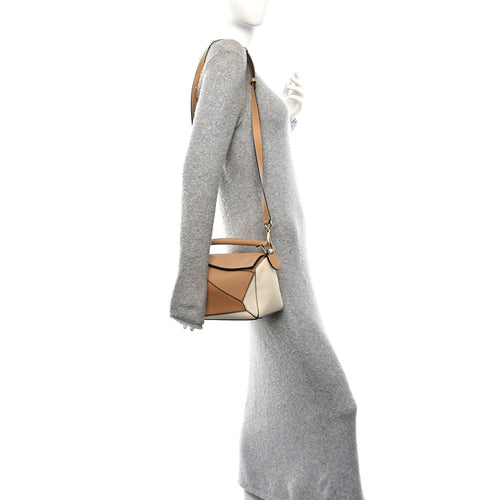 Calfskin Small Puzzle Bag Dune Warm Desert